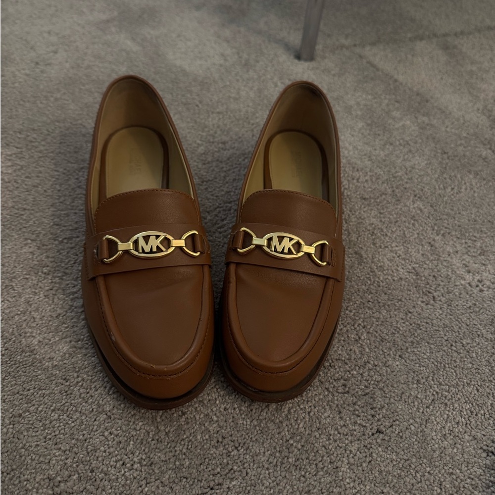 Michael Kors Brown Leather Flats